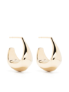 LEMAIRE SCULPTED HOOP CURVED EARRINGS