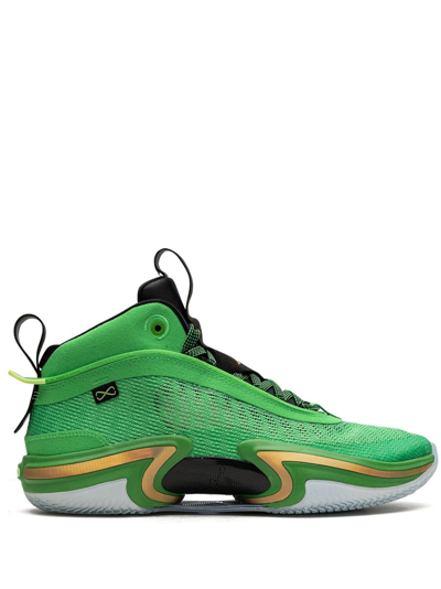 Jordan Air  36 "green Spark'" Trainers In Grün