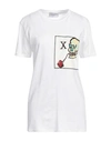 Bastille Woman T-shirt White Size M Cotton In White
