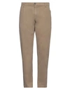 Yan Simmon Man Pants Khaki Size 36 Cotton, Elastane In Beige