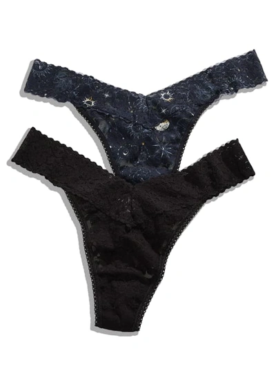 Hanky Panky Daily Lace™ Astrology Low Rise Thong 2 Pack Scorpio In Multicolor