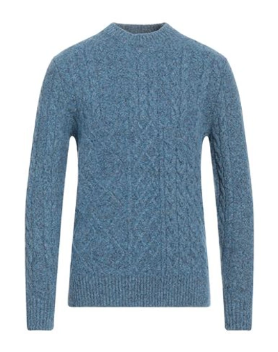 +39 Masq Man Sweater Pastel Blue Size 40 Cotton, Polyamide, Alpaca Wool, Wool