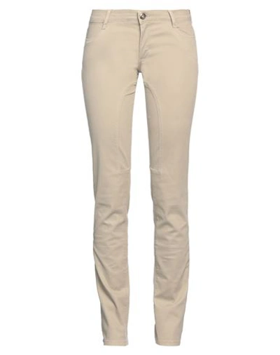 Siviglia Woman Pants Beige Size 27 Cotton, Elastane