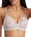 Warner's Cloud 9 Wire-free T-shirt Bra In Violet Watercolor