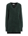 Diana Gallesi Woman Sweater Green Size M Recycled Polyacrylic, Polyester, Metallic Fiber