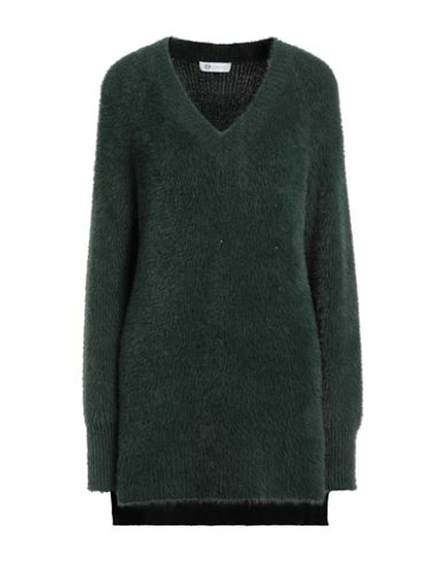 Diana Gallesi Woman Sweater Green Size M Recycled Polyacrylic, Polyester, Metallic Fiber In Green