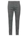 Dondup Man Pants Grey Size 36 Cotton, Elastane