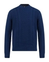+39 Masq Man Sweater Blue Size 38 Wool