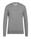 +39 Masq Man Sweater Grey Size 42 Merino Wool