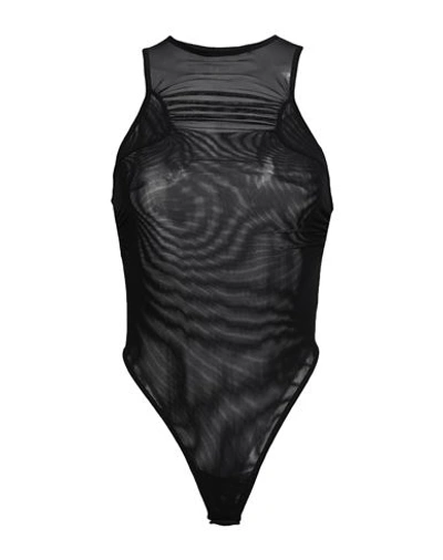 A Better Mistake Woman Bodysuit Black Size 0 Polyester, Elastane