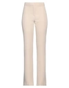 Éclà Woman Pants Sand Size 10 Polyester, Elastane In Beige