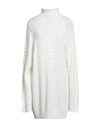 Silvian Heach Woman Mini Dress White Size S Viscose, Polyester, Nylon In Off White