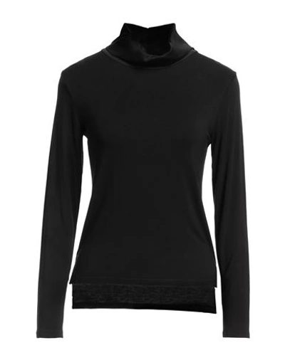 Anonyme Designers Woman T-shirt Black Size 6 Viscose, Elastane