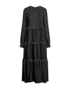 MARIUCCIA MARIUCCIA WOMAN MIDI DRESS BLACK SIZE S POLYESTER