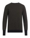 Drumohr Man Sweater Military Green Size 44 Cashmere