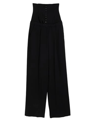 Alessandro Vigilante Woman Pants Black Size 2 Viscose, Wool, Elastane