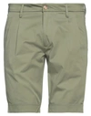 Bulgarini Man Shorts & Bermuda Shorts Military Green Size 29 Cotton, Elastane