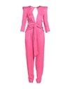 W Les Femmes By Babylon Woman Jumpsuit Fuchsia Size 6 Viscose In Pink