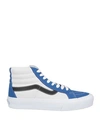 Vans Vault Woman Sneakers Blue Size 9 Soft Leather In Blue
