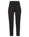 Peserico Woman Pants Dark Brown Size 10 Polyester, Viscose, Cotton, Elastane