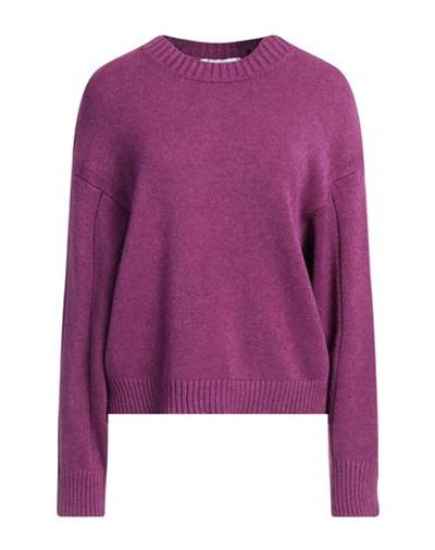 Caractere Caractère Woman Sweater Mauve Size 2 Viscose, Polyester, Polyamide In Purple