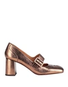 CHIE MIHARA CHIE MIHARA WOMAN PUMPS BRONZE SIZE 7 SOFT LEATHER