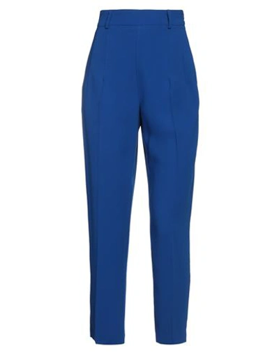 Access Fashion Woman Pants Bright Blue Size S Polyester