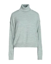 Only Woman Turtleneck Sage Green Size Xl Acrylic In Sage Green