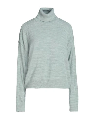 Only Woman Turtleneck Sage Green Size Xl Acrylic