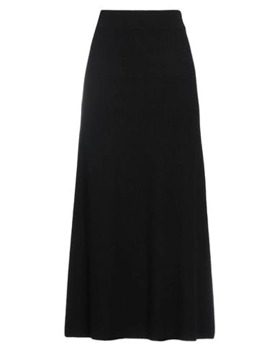 Trussardi Woman Maxi Skirt Black Size Xs Wool, Viscose, Polyamide, Cashmere