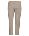 Santaniello Man Pants Beige Size 38 Cotton, Elastane