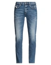 Diesel 2019 D-strukt 007l1 Slim Jeans Man Jeans Blue Size 34w-32l Cotton, Hemp, Elastane In Blue