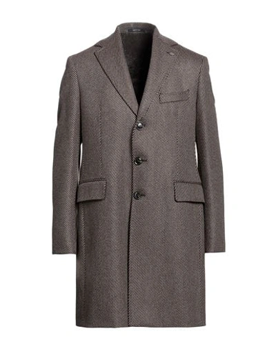 Angelo Nardelli Man Coat Beige Size 40 Virgin Wool, Cashmere In Brown