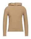 +39 Masq Man Sweater Camel Size 36 Polyamide, Acrylic, Wool In Beige