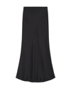 Anine Bing Iron-coloured Silk Skirt Bar In Black
