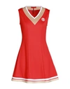 MAX & CO. WITH SUPERGA MAX & CO. WITH SUPERGA WOMAN MINI DRESS RED SIZE L POLYESTER, ELASTANE