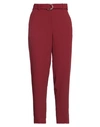 Tommy Hilfiger Woman Pants Burgundy Size 8 Polyester In Red