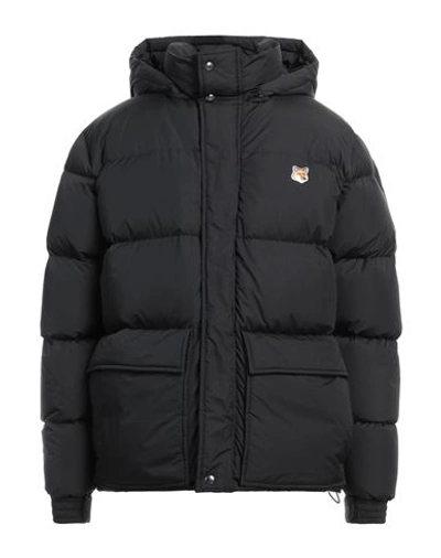 MAISON KITSUNÉ MAISON KITSUNÉ MAN PUFFER BLACK SIZE XL POLYAMIDE