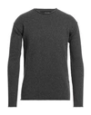 Isabel Benenato Man Sweater Lead Size S Cashmere, Wool In Grey