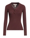 Guess Woman Sweater Cocoa Size S Viscose, Polyamide In Brown