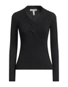 Guess Woman Sweater Black Size Xs Viscose, Polyamide In Black