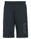 Ea7 Man Shorts & Bermuda Shorts Midnight Blue Size Xs Cotton