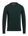 +39 Masq Man Sweater Dark Green Size 38 Merino Wool, Cashmere