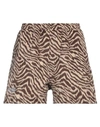 Pleasures Man Shorts & Bermuda Shorts Brown Size M Polyester, Wool In Brown