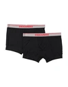 Dsquared2 2 Pieces Of Logo Boxer Underwear In Black