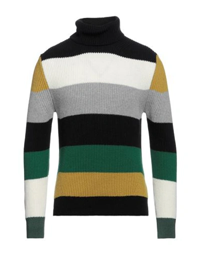 +39 Masq Man Turtleneck Black Size 40 Virgin Wool In Black