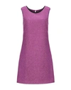 Spago Donna Woman Mini Dress Purple Size 12 Polyester, Viscose, Wool