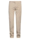 Santaniello Man Pants Beige Size 36 Cotton, Elastane