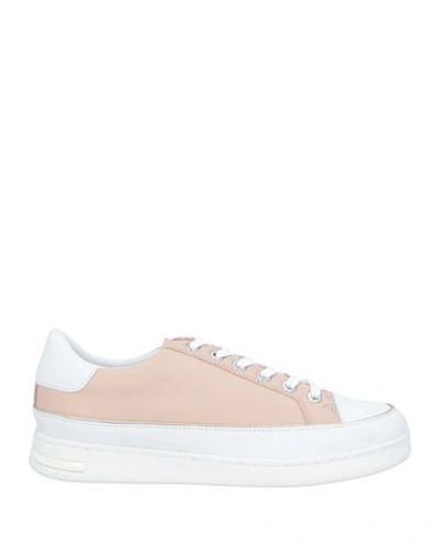 Geox Woman Sneakers Pastel Pink Size 9 Soft Leather