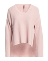 MANILA GRACE MANILA GRACE WOMAN SWEATER LIGHT PINK SIZE S POLYAMIDE, WOOL, VISCOSE, CASHMERE